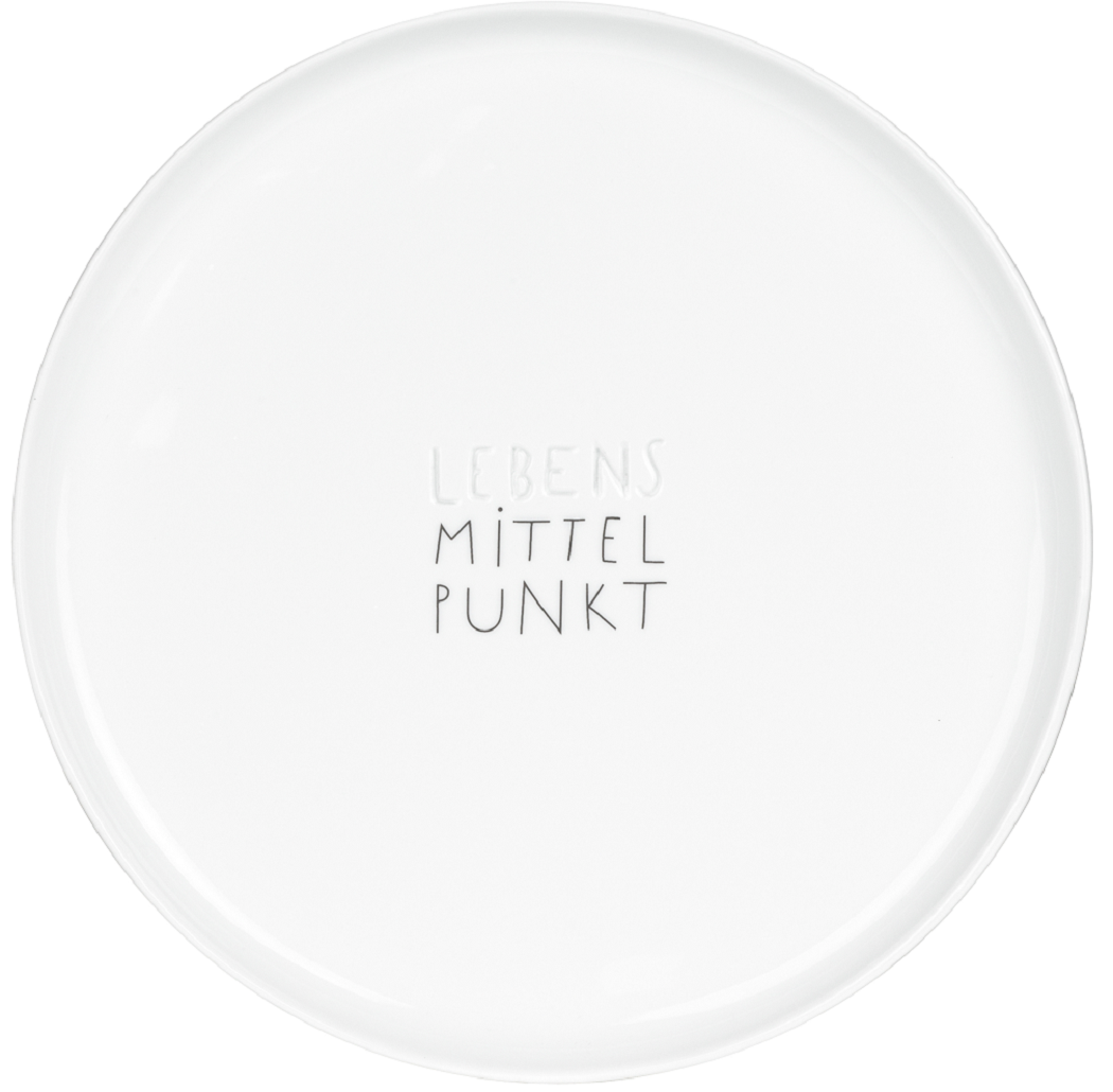 Dining Breakfast Teller "Lebensmittelpunkt"- Räder Design