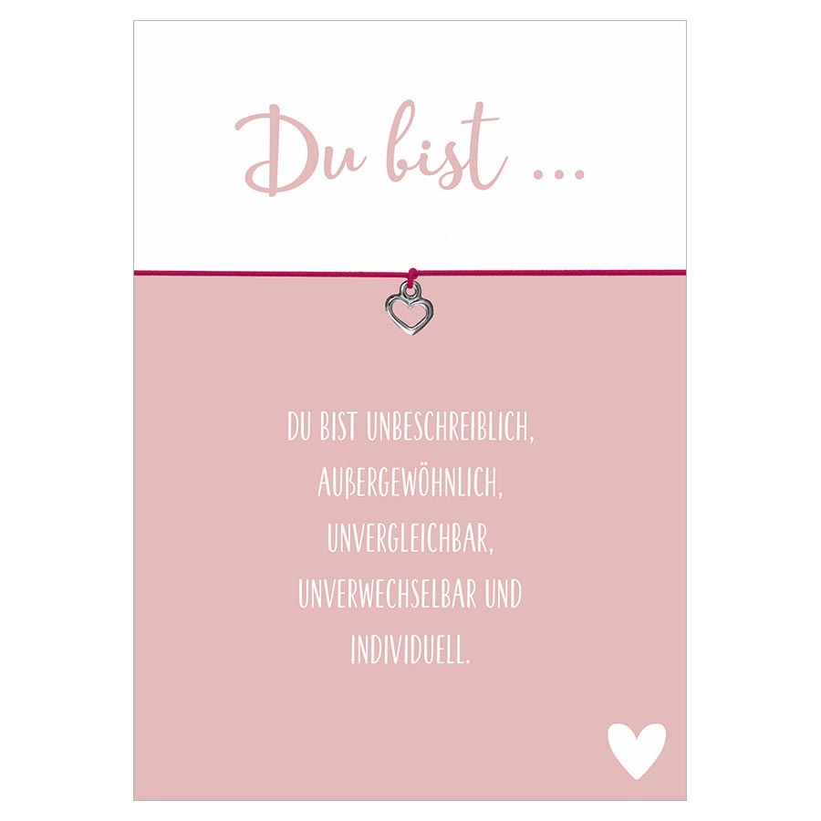 Armband " Du bist..." - Glücksschmiedin