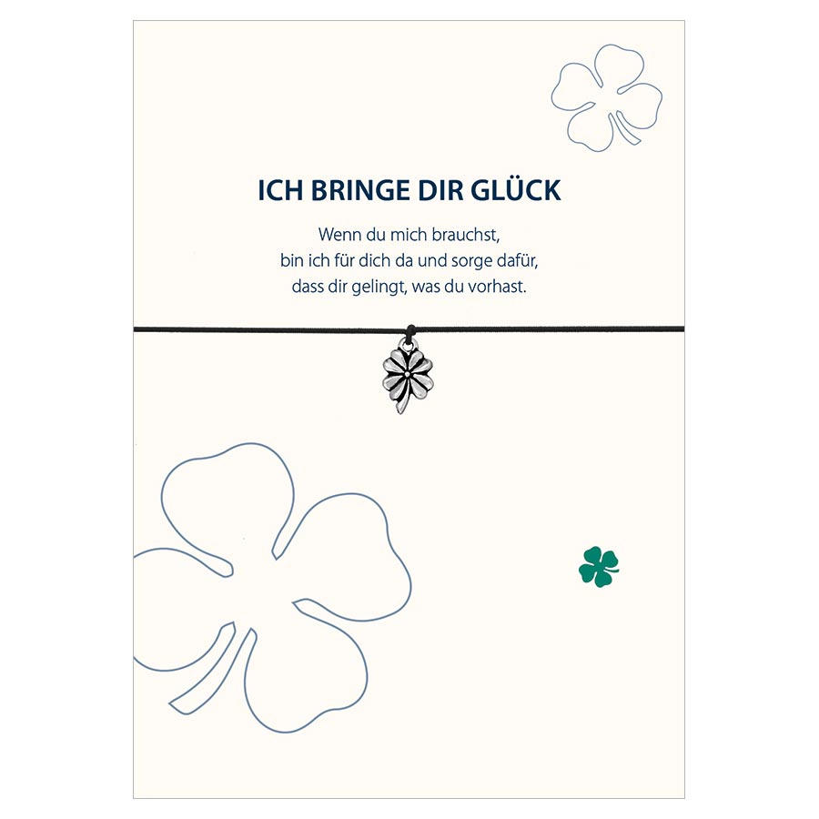 Wunscharmbänder "Ich bringe Dir Glück" Armband - Glücksschmiedin