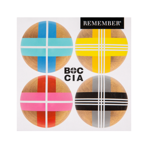 BOCCIA aus Massivholz Outdoor Spiel - Remember