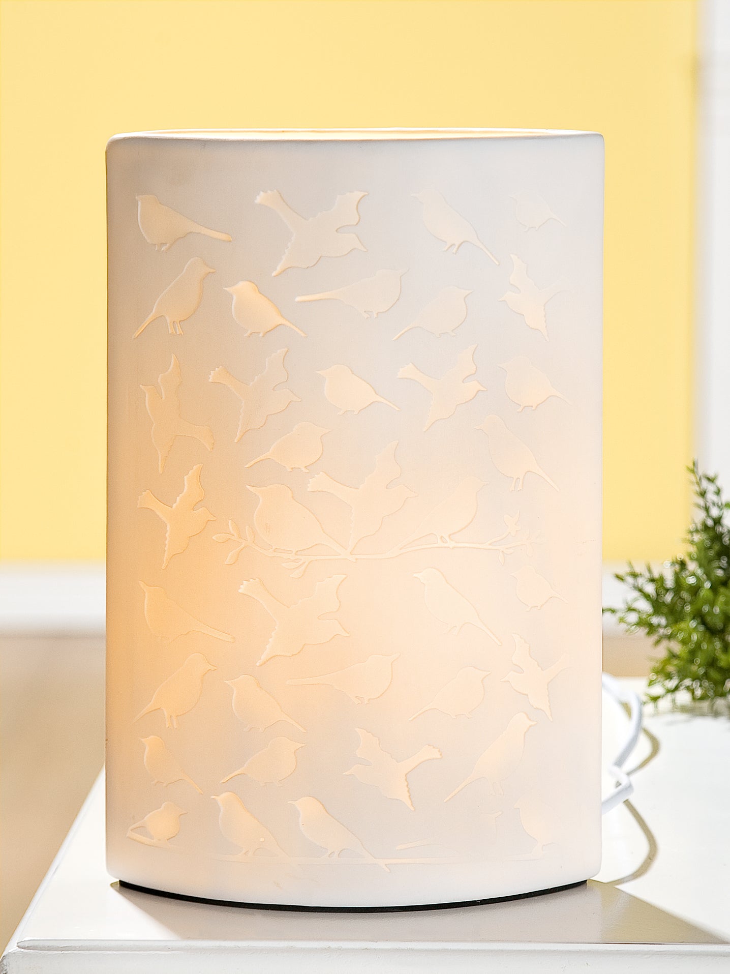 Porzellanlampe LAMPE VOGEL DESIGN Porzellan - Gilde
