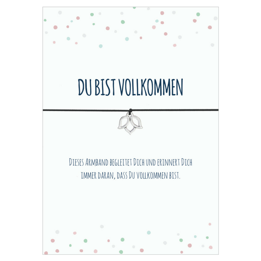 Wunscharmbänder "Du bist vollkommen" Armband  - Glücksschmiedin