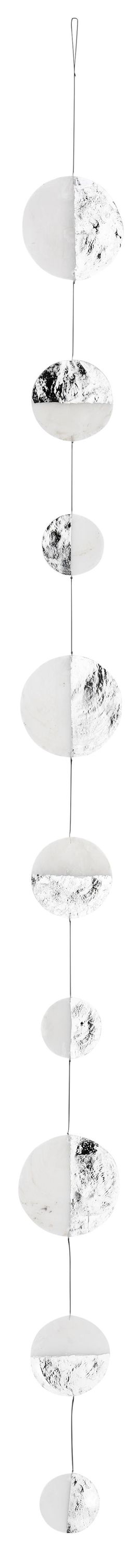 Dekohänger Hängedekoration Capiz Kette Silber/weiß Raumdekoration Räder Design