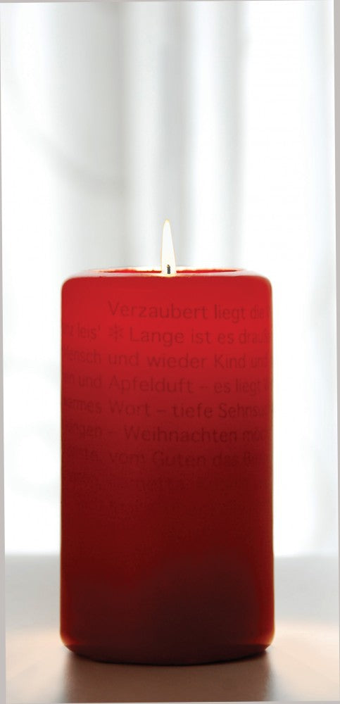 Wortlichtkerze Weihnachten LEUCHTENDER WEIHNACHTSZAUBER Bulla Design