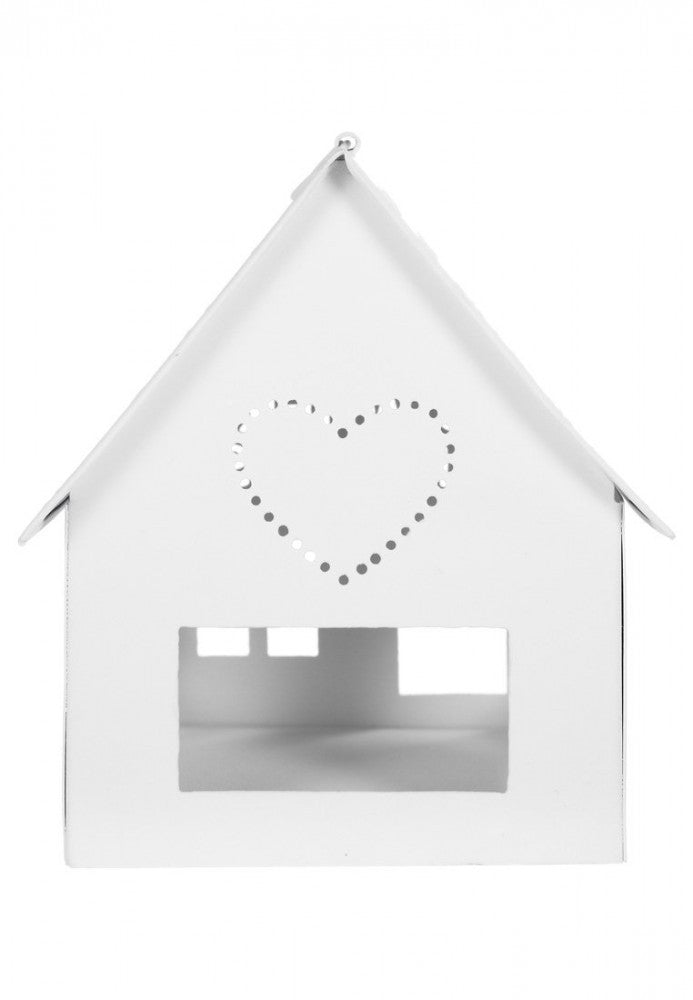 Windlicht Häuschen "home is where the heart is" klein - Gift Company