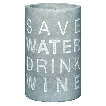 Vino Beton Weinkühler "Save Water Drink Wine" - Räder Design