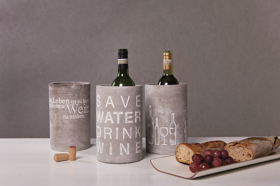 Vino Beton Weinkühler "Save Water Drink Wine" - Räder Design