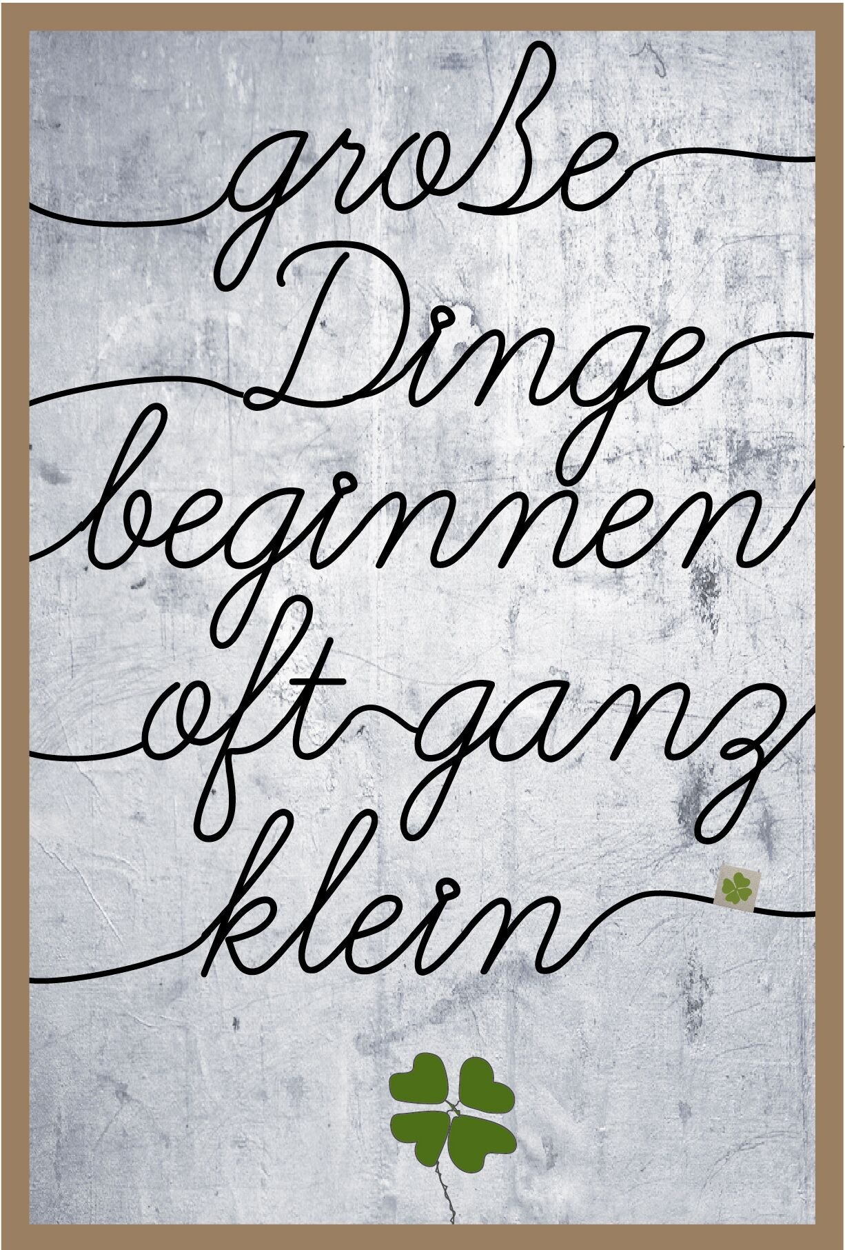 Wandbild Drahtkunst "Klein Klee" - Good old friends