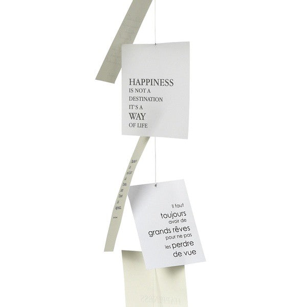 Poesiekette Dekohänger weiß 185 cm - Räder Design