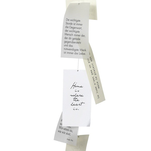Poesiekette Dekohänger weiß 185 cm - Räder Design