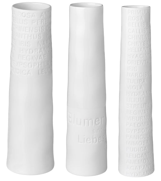 RAUMPOESIE-Vasen 3er-Set: klein, mittel, groß - Räder Design