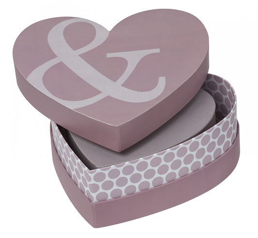 Aufbewahrungsbox Geschenkverpackung Herzbox 3er Set IT`S THE LITTLE THINGS... Räder