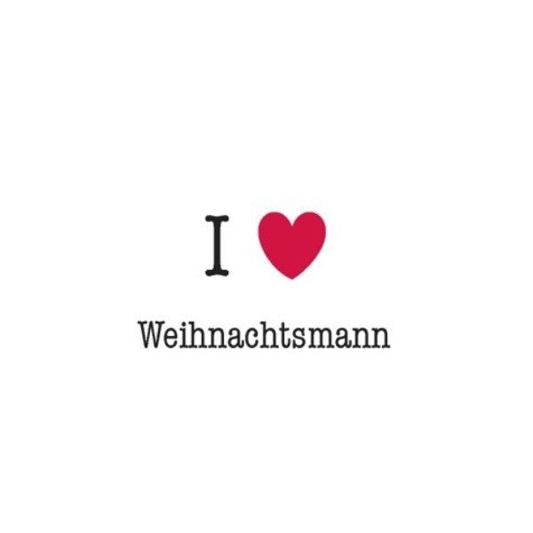Servietten I LOVE WEIHNACHTSMANN Papierservietten Winterzeit