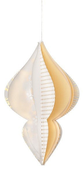 Weihnachtszauber großes Papierornament ZWEIGE ca. 15 cm
