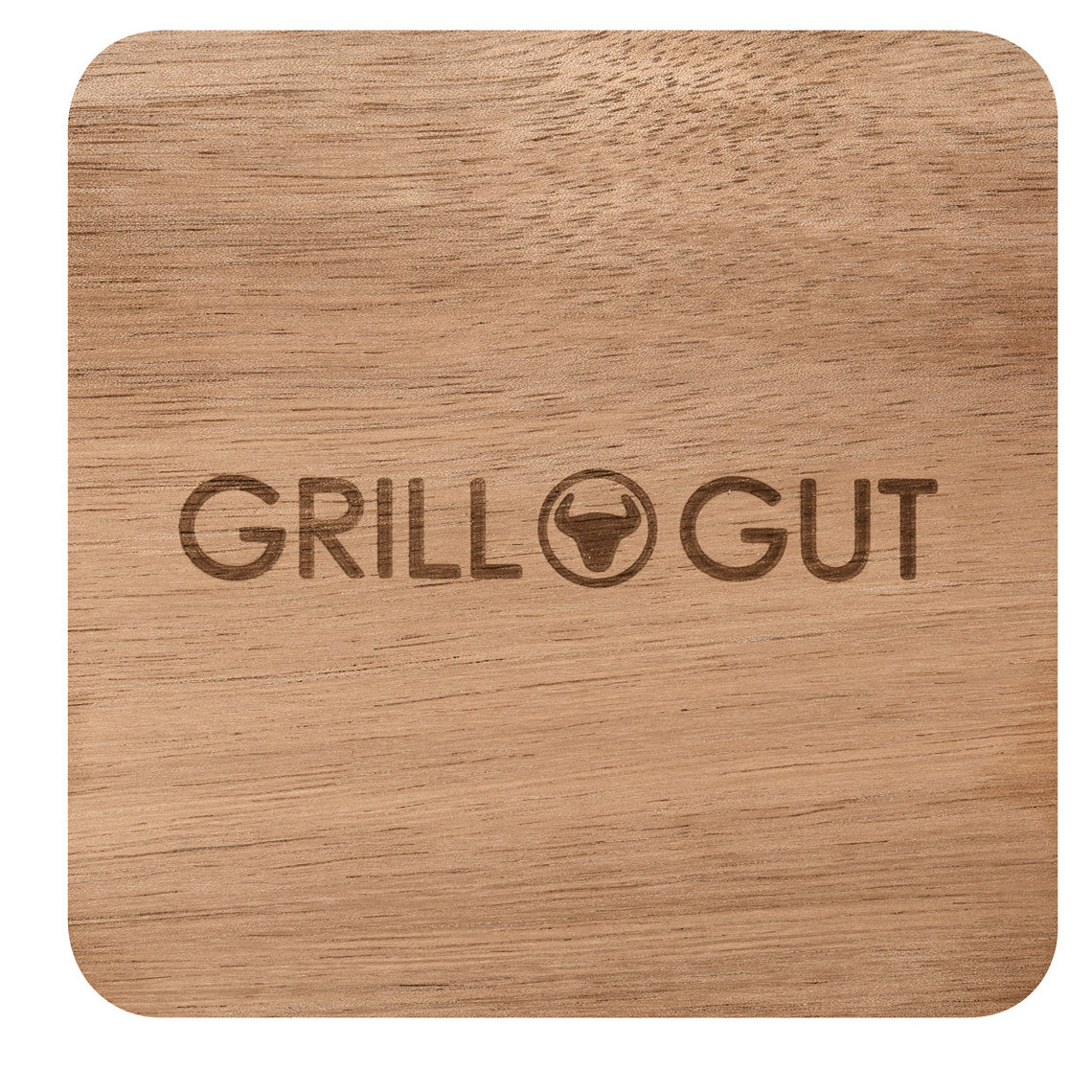 PeT GRILL GUT Untersetzer 4er Set Akazienholz, Räder Design