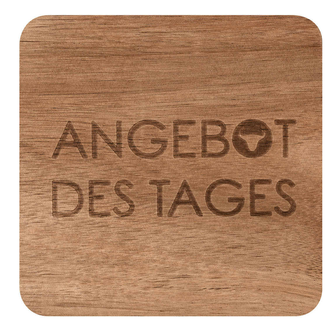 PeT GRILL GUT Untersetzer 4er Set Akazienholz, Räder Design