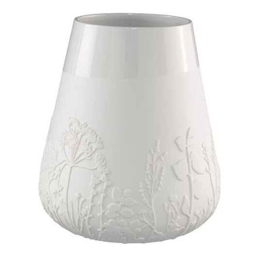 Zuhause Porzellan Vase BLUMEN groß 28 cm (h) Blumenvase Räder