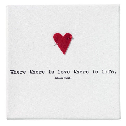Zuhause Bildergeschichten Wandbild Where there is love there is life Bild Räder