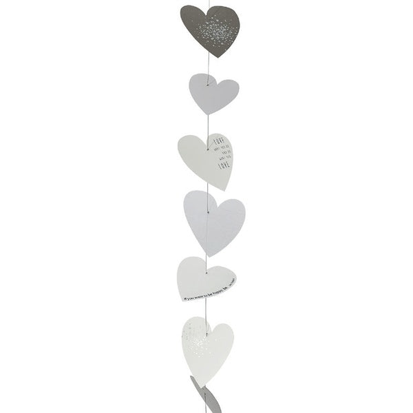 Dekohänger Tanzende Herzen, 140cm Länge,  Räder Design