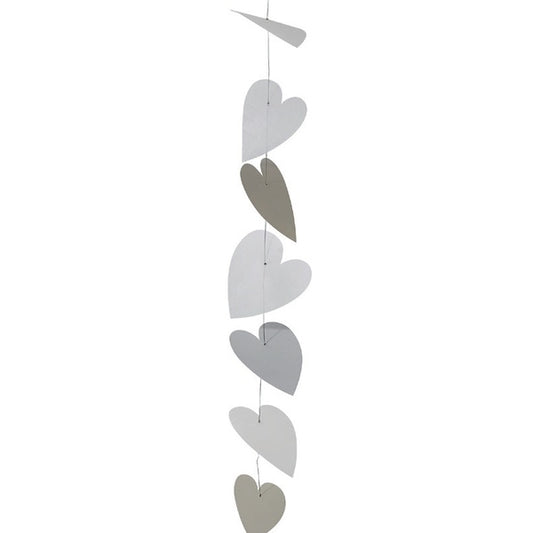 Dekohänger Tanzende Herzen Weiß 160cm Länge - Räder Design
