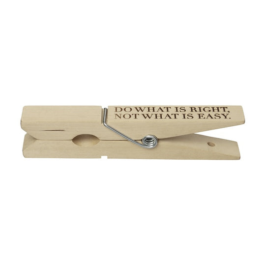 Holzklammer XXL " do what is right, not what is easy" - Räder Design