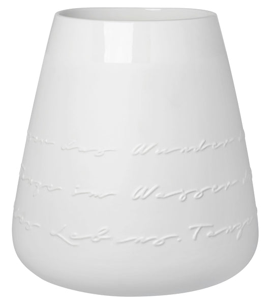 Poesie Porzellanvase "Tanze im Wasser das Wunder des Lebens" - Räder Design