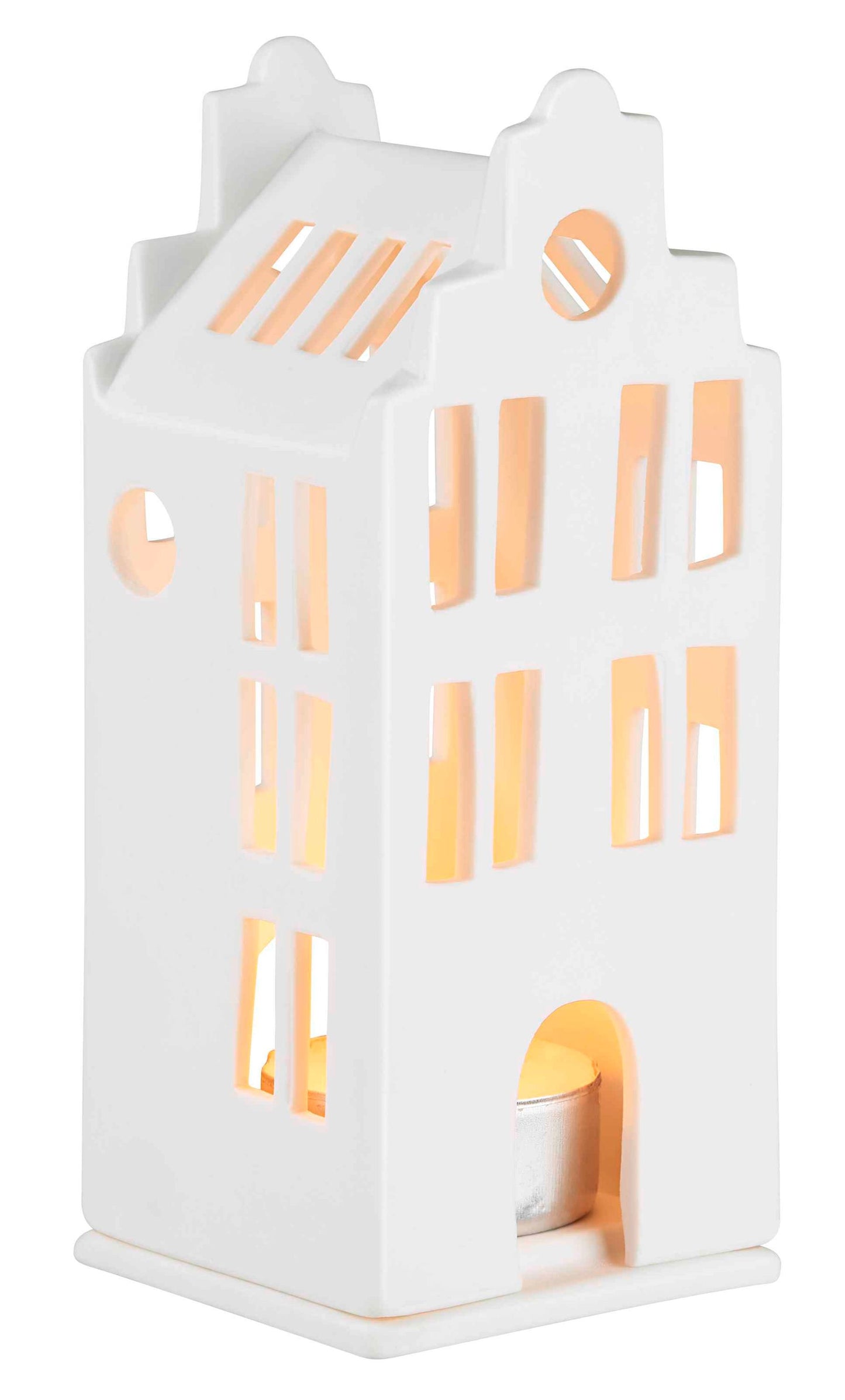 Mini Lichthaus "Grachtenhaus" 6x6x13,5cm - Räder Design