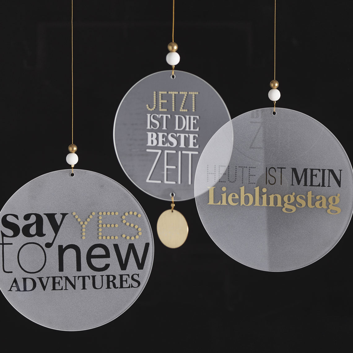 Glaspoesie "Heute ist mein Lieblingstag" - Räder Design