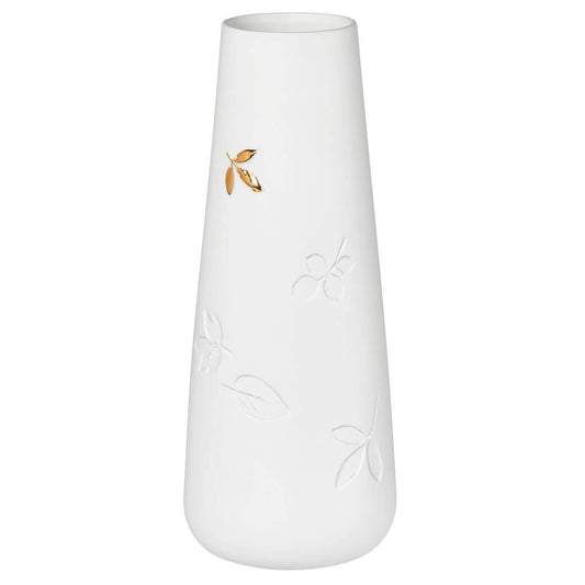 Vase klein Porzellangeschichten "Goldenes Blatt" - Räder Design