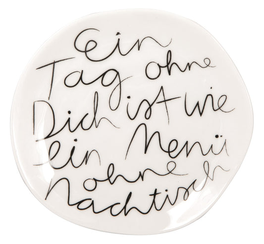 Frühstücksteller Mix & Match Teller " Ein Tag ohne Dich" - Räder Design