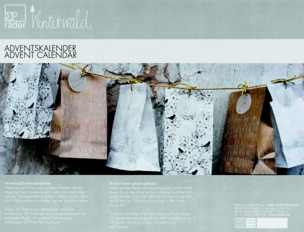 Adventskalender Adventkalender Winterwald