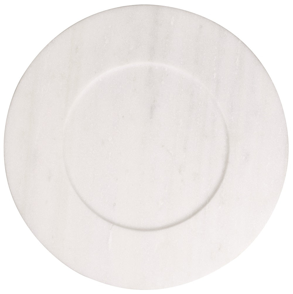 Anrichteplatte Servierplatte mit Marmor Schale  - Räder Design Dining