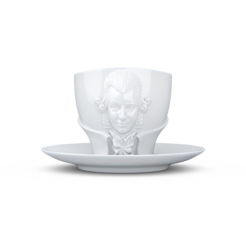 TV TASSE Henkeltasse große Kaffeetasse TALENT Porzellan weiß Fiftyeight Products