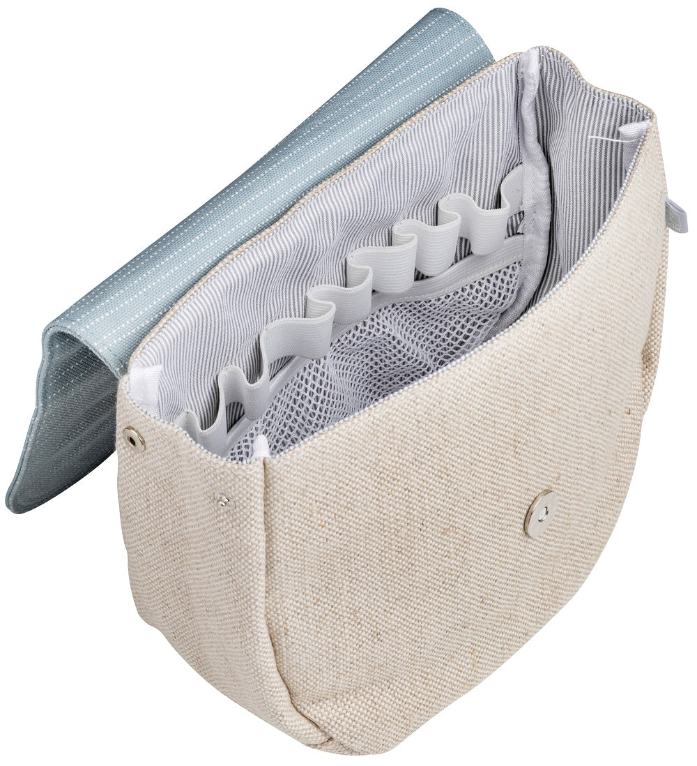 Fernweh Kosmetiktasche "Einmal um die Welt" - Räder Design
