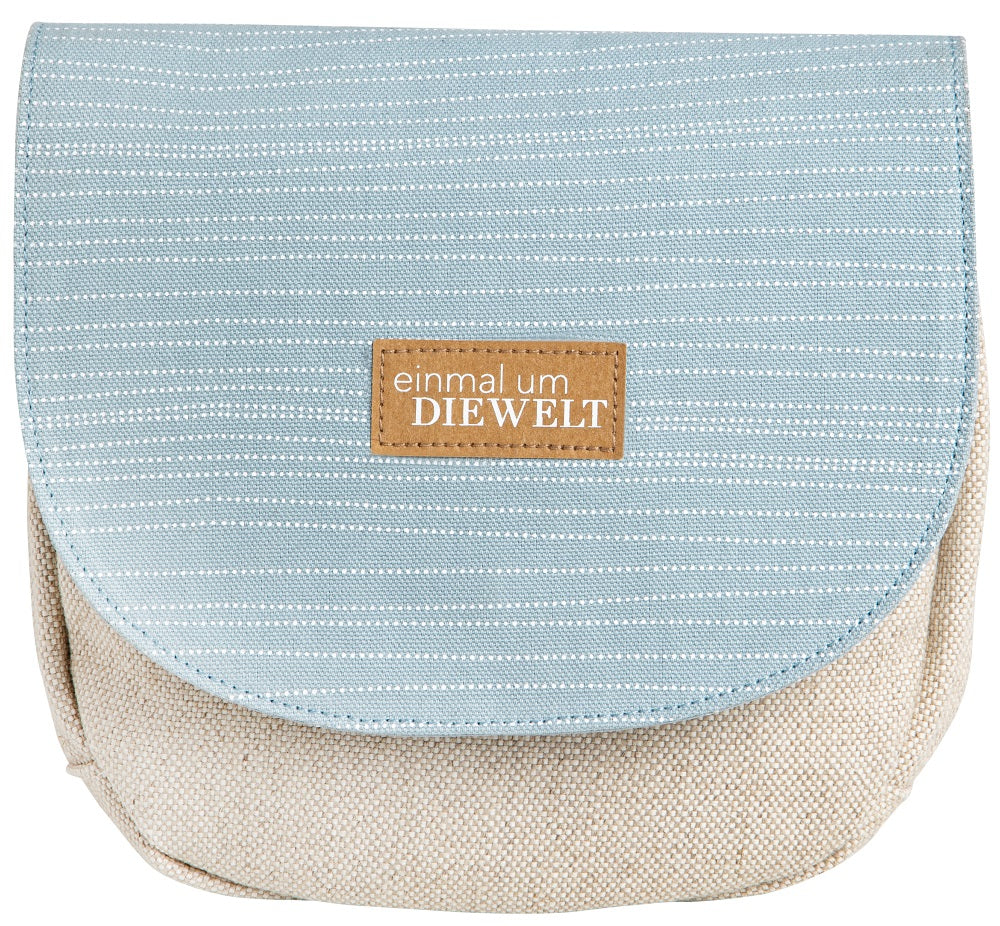 Fernweh Kosmetiktasche "Einmal um die Welt" - Räder Design