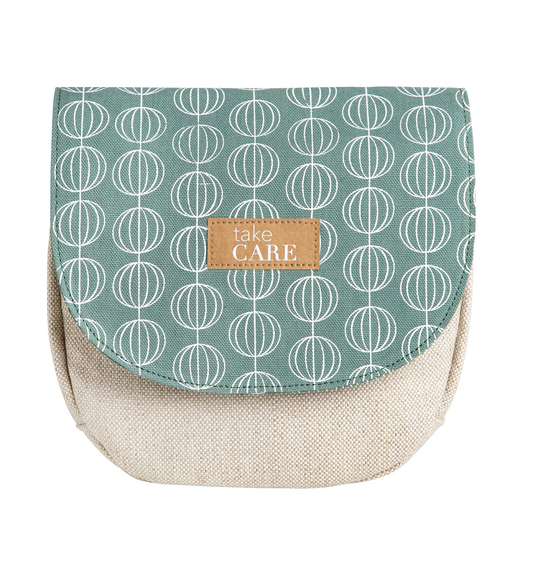 Fernweh Kosmetiktasche "Take care" - Räder-Design