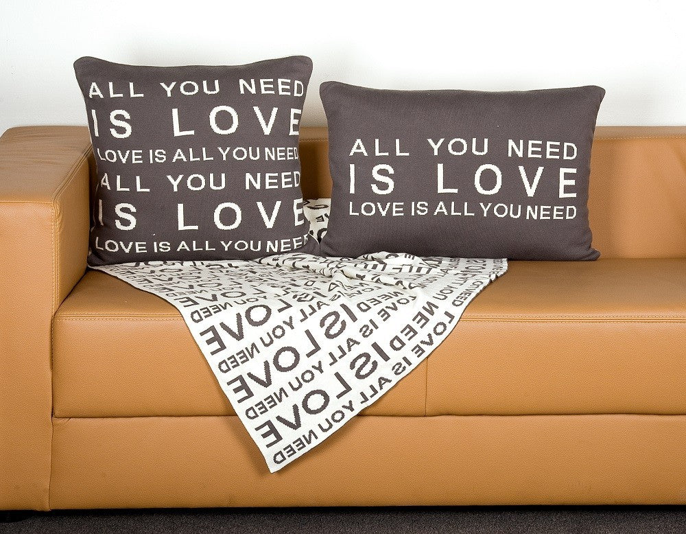 Decke Kuscheldecke Sofadecke Feel Good Decke "Love" 180 x 125 cm