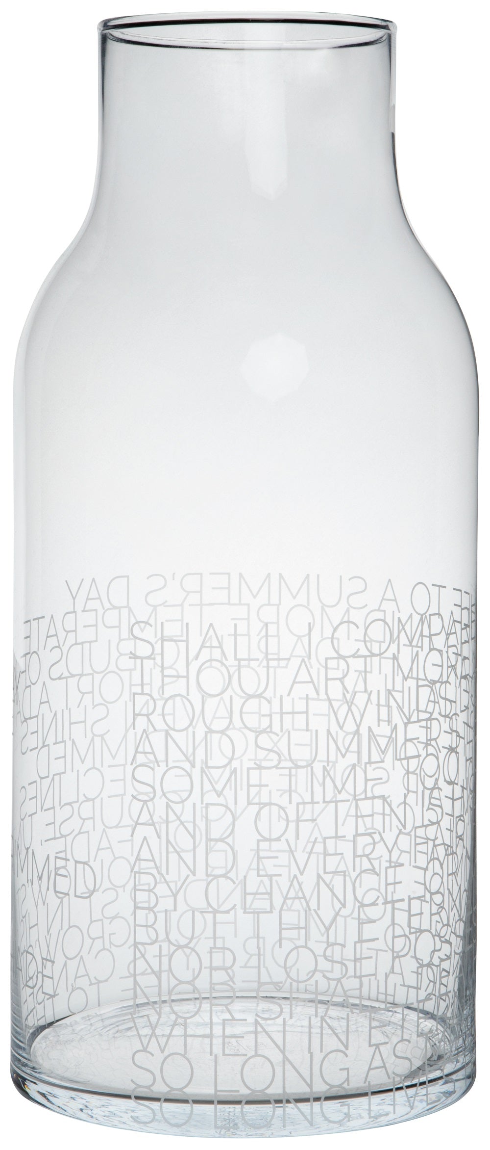 VASE "SHAKESPEARE'S SUMMER'S DAY" GLASVASE