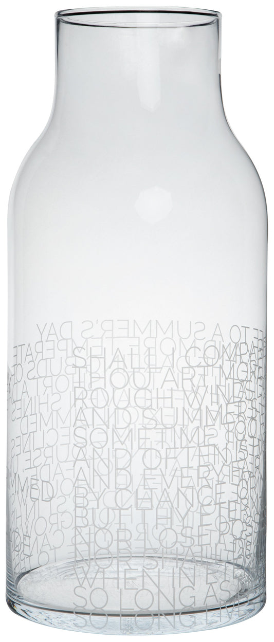 VASE "SHAKESPEARE'S SUMMER'S DAY" GLASVASE