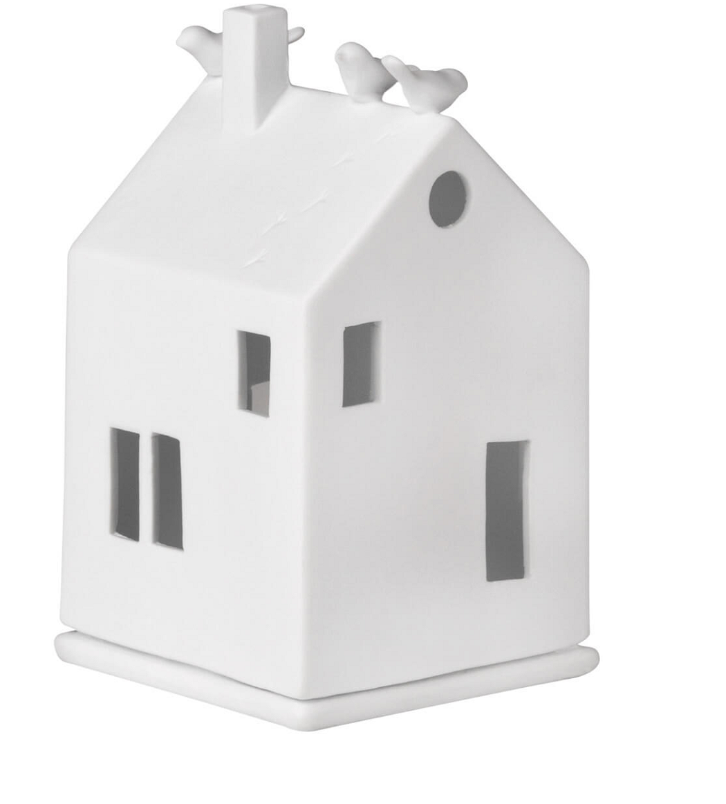 2er-Set Lichthaus Vogelhaus+Baumhaus Windlicht - Räder Design