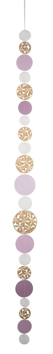 Raum- und Fensterschmuck Kreiskette "Klein" gold/rosa - Räder Design