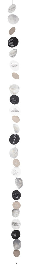 Dekokette Kreiskette Cloud Poetry klein Räder Design