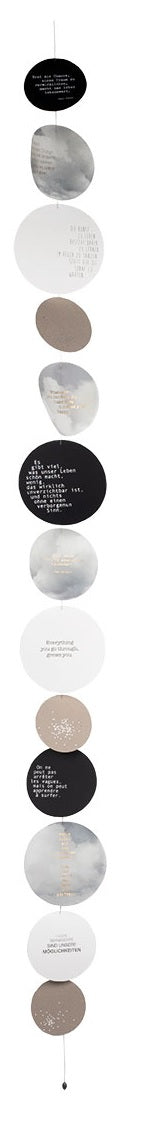 Dekokette Kreiskette Cloud Poetry groß Räder Design