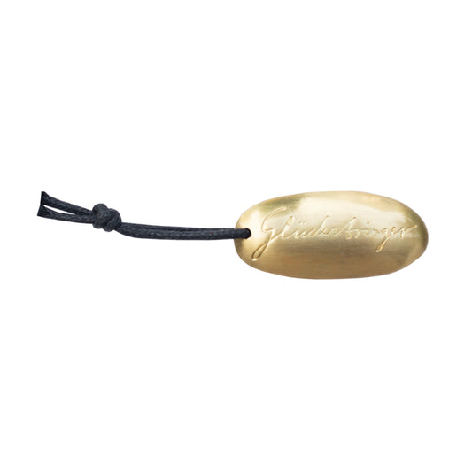 Glücksbringer Anhänger Glücksstein "Goldstein" Räder Design