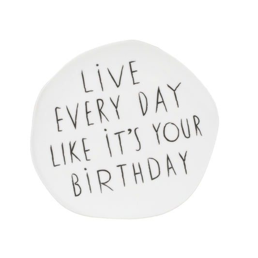 Teller klein "Live every Day" - Räder Design