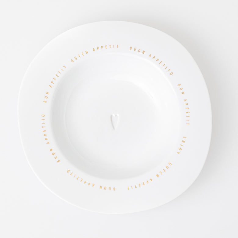 Teller tief "Mehrsprachig" Ø 26 cm, H: 5 cm - Räder Design
