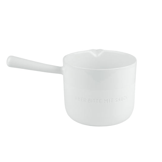 Sauciere Soßenschüssel Soßentopf "Aber bitte mit Soße" - Räder Design