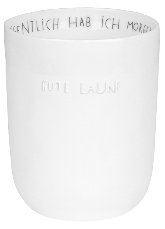 Dining Breakfast Becher "gute Laune" 400 ml - Räder Design