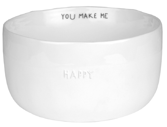 Guten Morgen Dining Breakfast Schale "You make me happy" - Räder Design