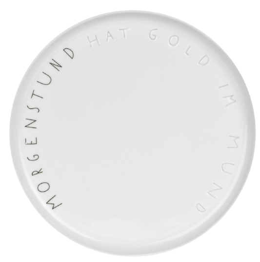 Dining Breakfast Teller "Morgenstund hat Gold im Mund"- Räder Design
